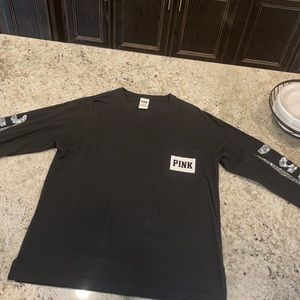 Victoria Secret Pink Long Sleeve Pocket Tee